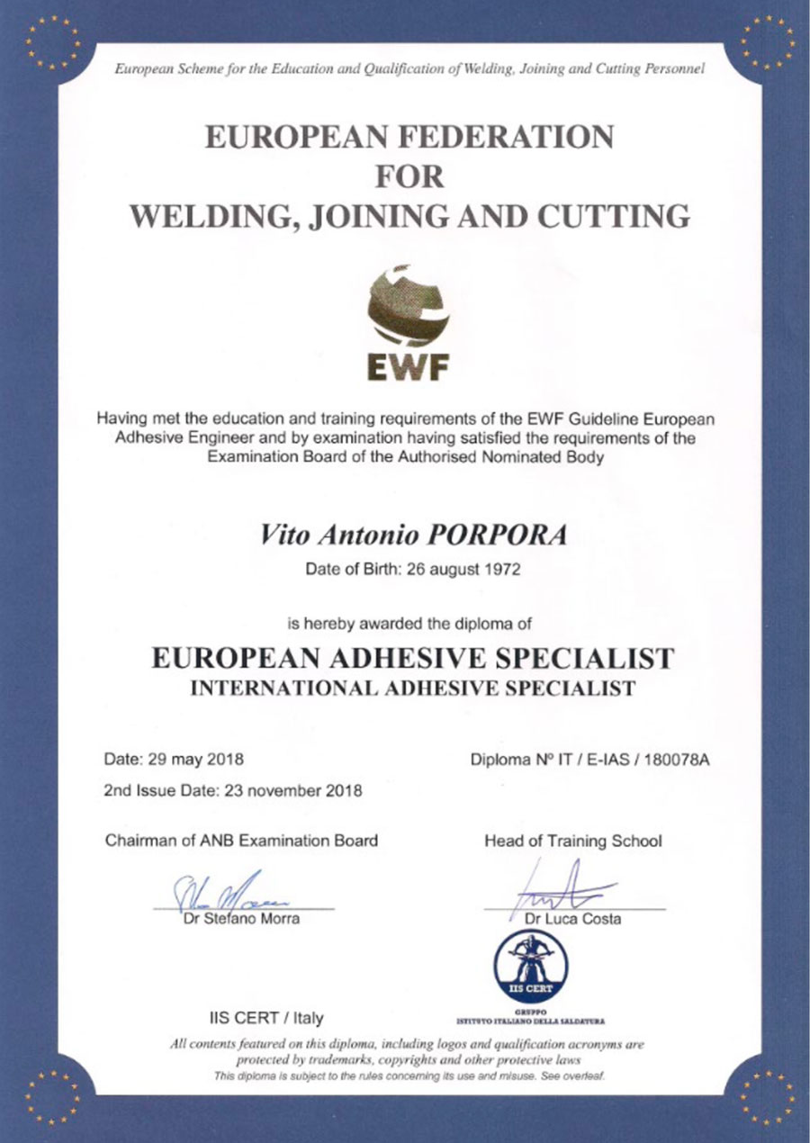 EWF EuroRail Certifications
